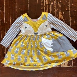 Jelly the Pug Fox Furry Friends Dress Size 2T